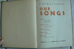 1939 A Singing School : Our Songs,C.C.Birchard Co, school book Nice HC!