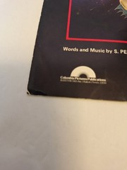 Journey Sheet Music Open Arms 1981 Steve Perry, Piano, Vocals, Guitar Vintage