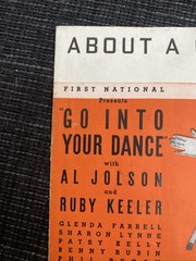 About A Quarter To Nine by Al Jolson & Ruby Keeler 1935 Sheet Music Piano