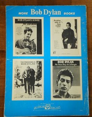 BOB DYLAN SONG BOOK ~ BRINGING IT ALL BACK HOME~ VINTAGE SOFT COVER U.S.A.