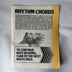Vintage 1978 Bull’s-Eye Easy Chord Finders Poster #1 & Rhythm Chords Book