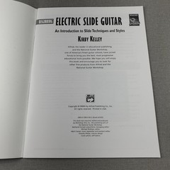 Kirby Kelley Beginning Electric Slide Guitar Sheet Music 2003 Blues