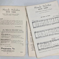 Singspiration Miracle Melodies Book Three Peterson Gospel Christian Songbook Vtg