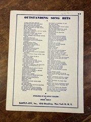 Sparrow In The Tree Top Bob Merrill Guy Mitchell Santly Joy Sheet Music 1951