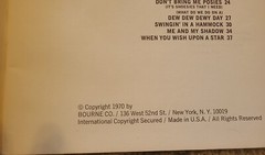 Bourne Barbershop Blockbusters~Bourne Co~1970~Quartet~Songs Sheet Music~