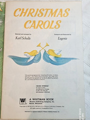 Vintage 1957 Whitman Christmas Carols Book Piano,Organ,Guitar Arrangements