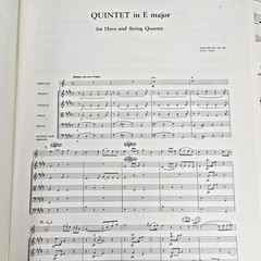 Anton Reicha Quintet in E Op 106 Horn String Quartet Music Score Parts Vintage