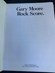 Gary Moore Rock Score Book « RUN FOR COVER » Full Album Transcribed AMSCO 1987