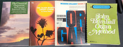 Organ Sheet Music Lot of 4 books – vintage 1959 1971 1979 1995 – Good