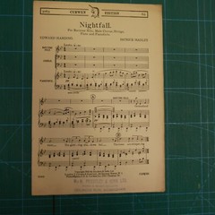 vocal score NIGHTFALL Patrick Hadley – Edward Harding
