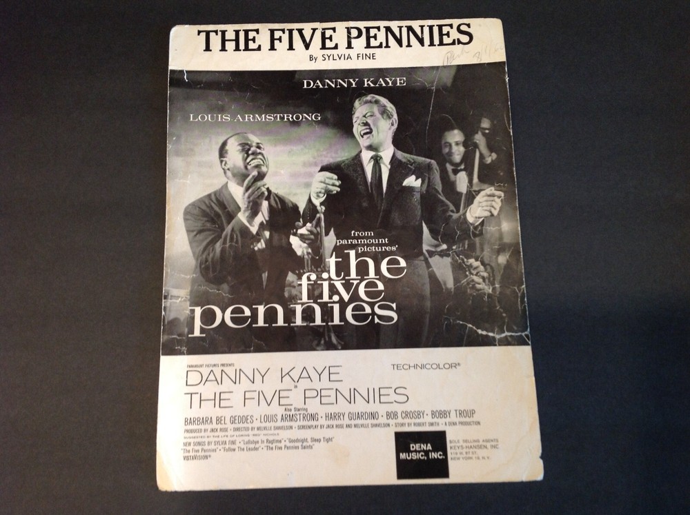 The Five Pennies Sheet Music – 1959