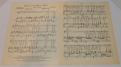 Yours Is My Heart Alone Sheet Music 1940 Franz Lehar Land of Smiles English