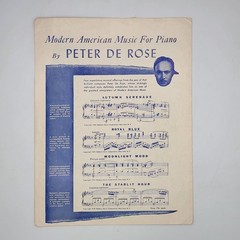 Sheet Music Blue Moon 1950s Richard Rodgers Lorenz Hart Robbins Music