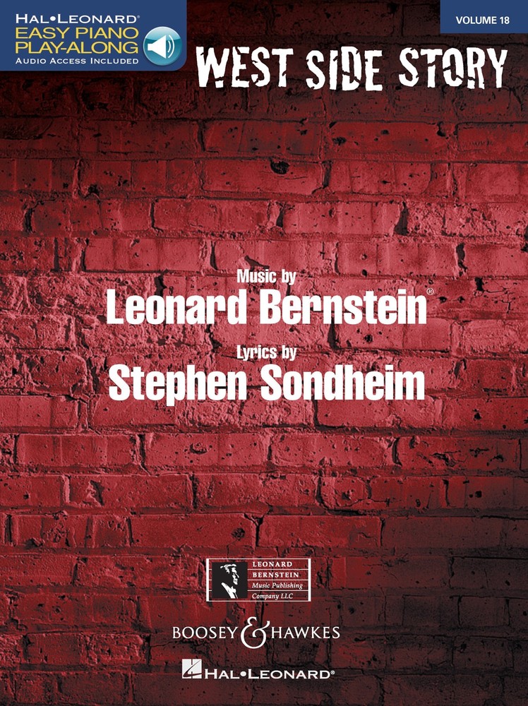 West Side Story Easy Piano Play-Along Vol 18 Sheet Music Song Book Online Audio
