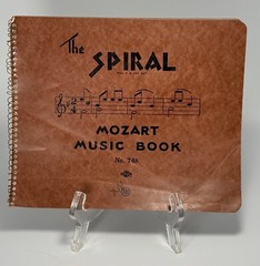 Vintage WESTAB Mozart Music Book No. 748 Spiral Bound 10¢ Staff Paper Blank Pgs