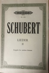 SCHUBERT – LIEDER – VOLUME 2 – EDITION PETERS – (Ausgabe Für Tiefe Stimme) 178b