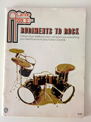 Vtg Carmine Appice Rudiments to Rock &Charles Perry Introduction to the Drum Set