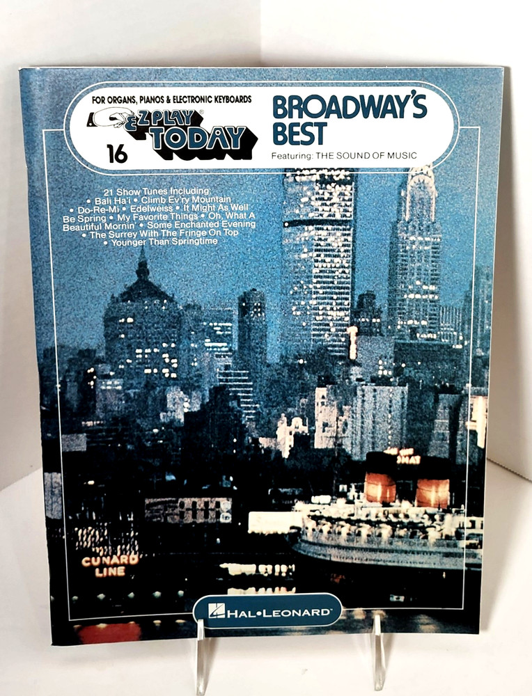 E-Z Play Today: Broadway&rsquo;s Best Piano/Organ/Elec. Keyboard-21 Show Tunes #16