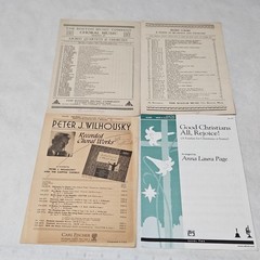 Chorale Sheet Music Lot of 44 Many Religious Some Show Tunes and more