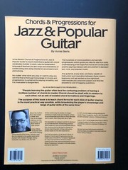 « Chords&ProgressionJAZZ & POPULAR GUITAR » by Arnie Berle 1986 Music Sheet Book