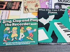 Piano, Guitar, Clarinet Sheet Music Giant 36 Books Bundle Various Instruments