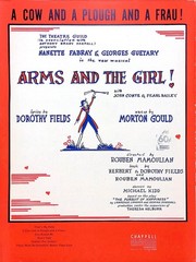A Cow Plough And Frau Sheet Music Arms And The Girl 1950 Musical Morton Gould