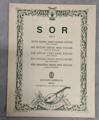 Fernando Sor 6 Little Very Easy Pieces Guitar Sheet Music Classical Spanish