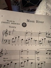 Vintage 1963 Sheet Music Moon River Simplified Piano Solo Henry Mancini