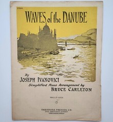 1947 Waves of the Danube Sheet Music Theodore Presser Joseph Ivanovici