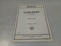 Vanhal Concerto in D Major String Bass (Thomas Martin) No. 3809 Sheet Music