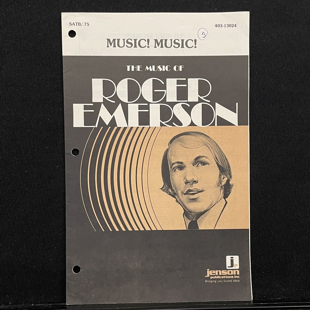 Music Of Roger Emerson Music Music Sheet Music Jenson 12 Pages Vintage 1981