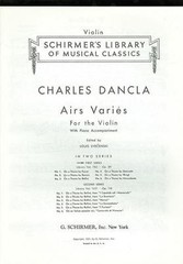 Charles Dancla Six Airs Varies 1st Series for Violin with Piano Accompaniment