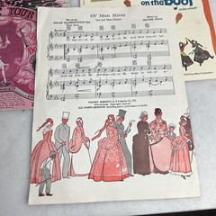 Vintage Sheet Music Lot Show Tunes Musicals Show Boat Annie Get Fiddler