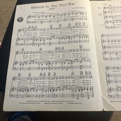 Sparrow In The Tree Top Sheet Music Guy Mitchell