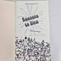 Reasons To Sing Piano Vocal Christian Youth Songbook Music Lillenas 1971 Vtg