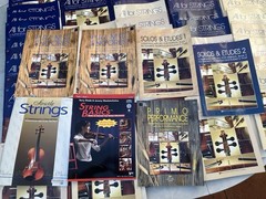 Lot ALL FOR STRINGS BOOKS Bulk For Orchestra + A Few Extra Books Of Sheet Music