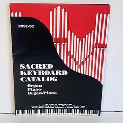 Vintage 1991-92 Sacred Keyboard Catalog for Organ and Piano Sheet Music