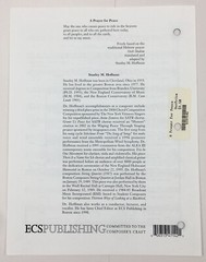 A Prayer For Peace SATB Chorus Unaccompanied Sheet Music Stanley M Hoffman ECS