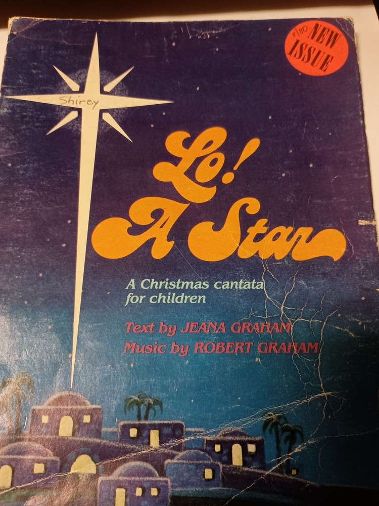 Lo! a Star Jeana Graham Vintage Childrens Choral Music Book Religious E10