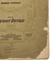 1906 Sheet Music Book A CYCLE OF LIFE Landon Ronald High Voice Madame Melba