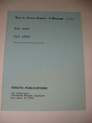 Walter Skolnik Vlase Caprice for Tuba or String Bass & Piano Sheet Music Tenuto