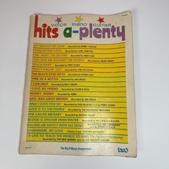 Hits A-plenty Voice Piano Guitar Songbook Music 1974 Vintage