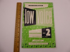 Low Voice Sacred Music Collections No.2 for Piano & Voice Sheet Music 1936