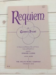 Vintage REQUIEM Gabriel Faure Choir Chorus Vocal music book Latin & English Text