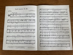 You&rsquo;ll Answer to Me sheet music~Patti Page~1941~Hal David~Sherman Edwards