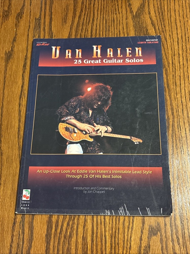 25 GREAT GUITAR SOLOS – Eddie Van Halen – Cherry Lane Music Tab Book Used