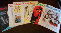 Mixed Lot Sheet Music Magazine Standard Edition 1987 Piano Guitar (7) 1986 (2)