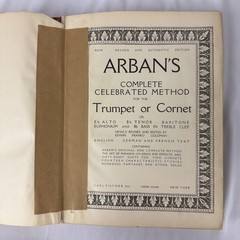 1890’s Arban’s Complete Celebrated Method Trumpet Cornet Hardcover Carl Fischer