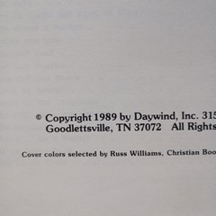 SING A GOSPEL SONG Songbook Vol 7 Daywind 1989 Southern Gospel Music 31 Songs