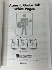 Acoustic Guitar Tab White Pages – 150 Songs Over 1,000 Pages – Large Paperback